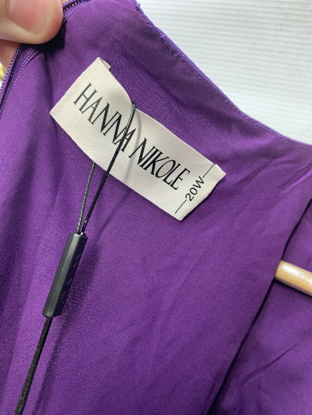 Hanna Nikole Women's Plus Size Guest Dress with Jacket 2 Piece Size 20W Purple - Picture 7 of 10